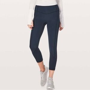 Lululemon All The Right Places Crop II leggings *23" True Navy/ 6